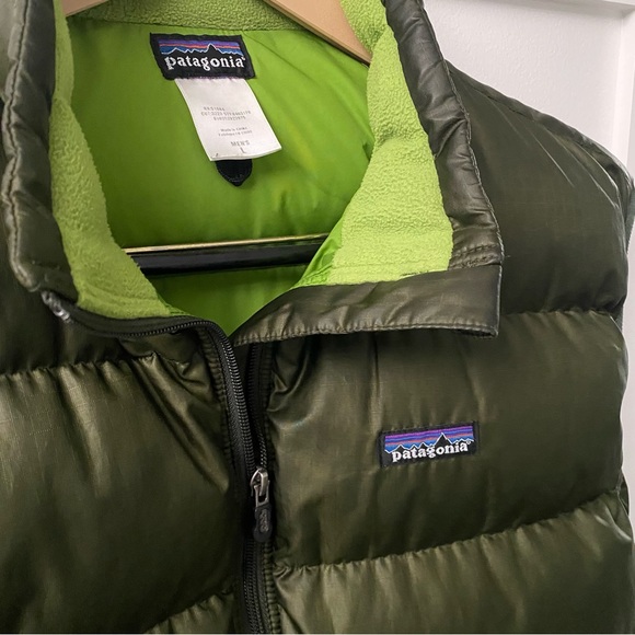 Patagonia Puffy Vest in Dark Green Men’s Large in Great Used Condition - Picture 4 of 11